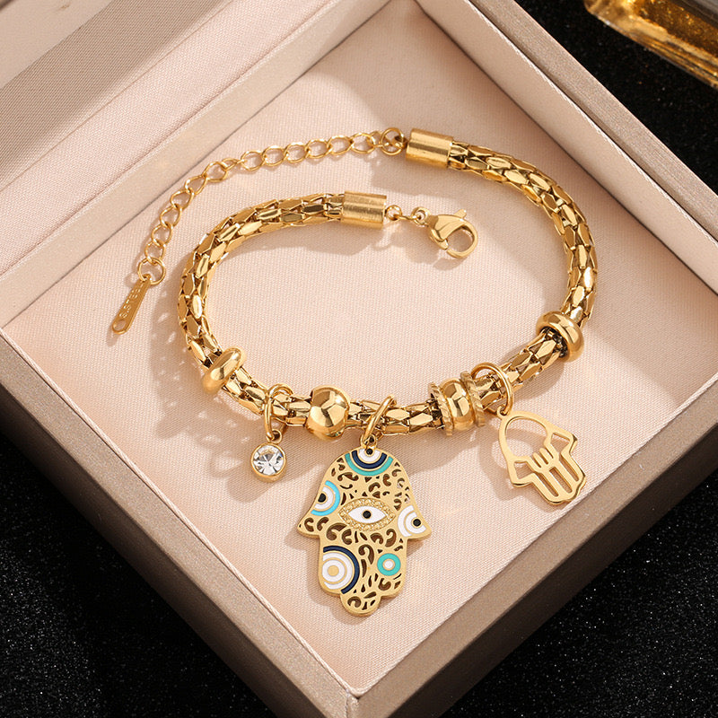 Hamsa Guardian Loose Bracelet