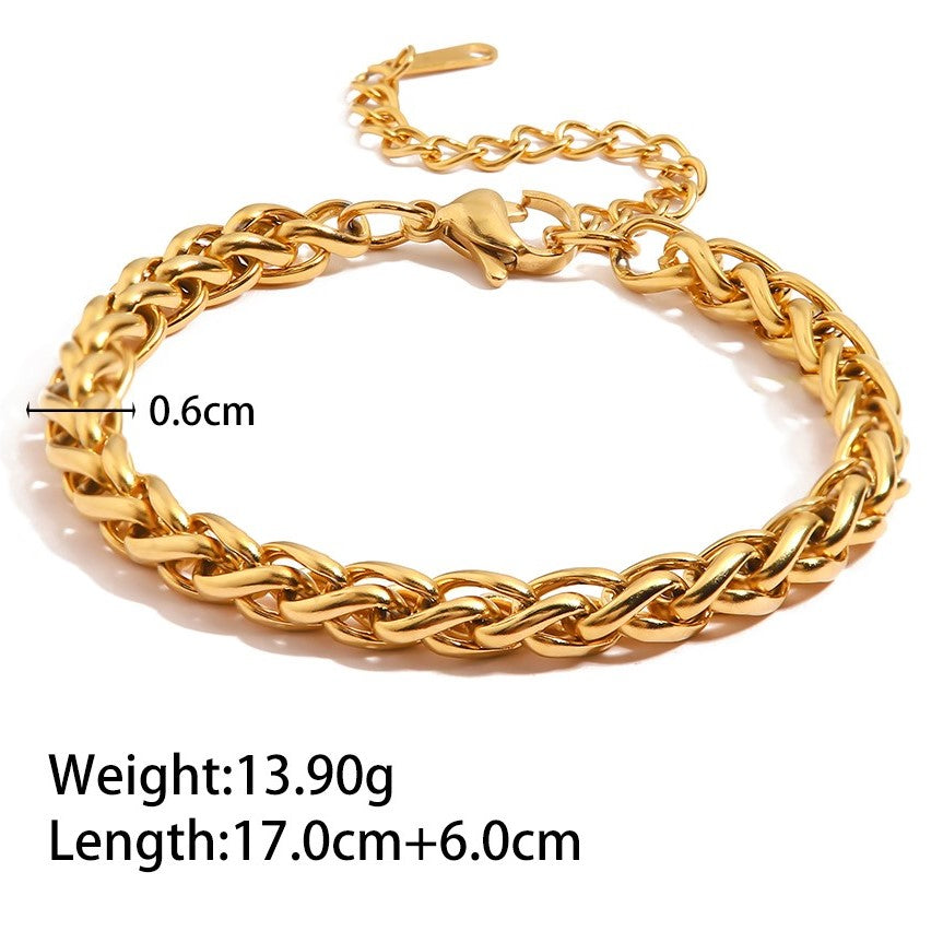 Twisted Glory - Gold Loose Bracelet