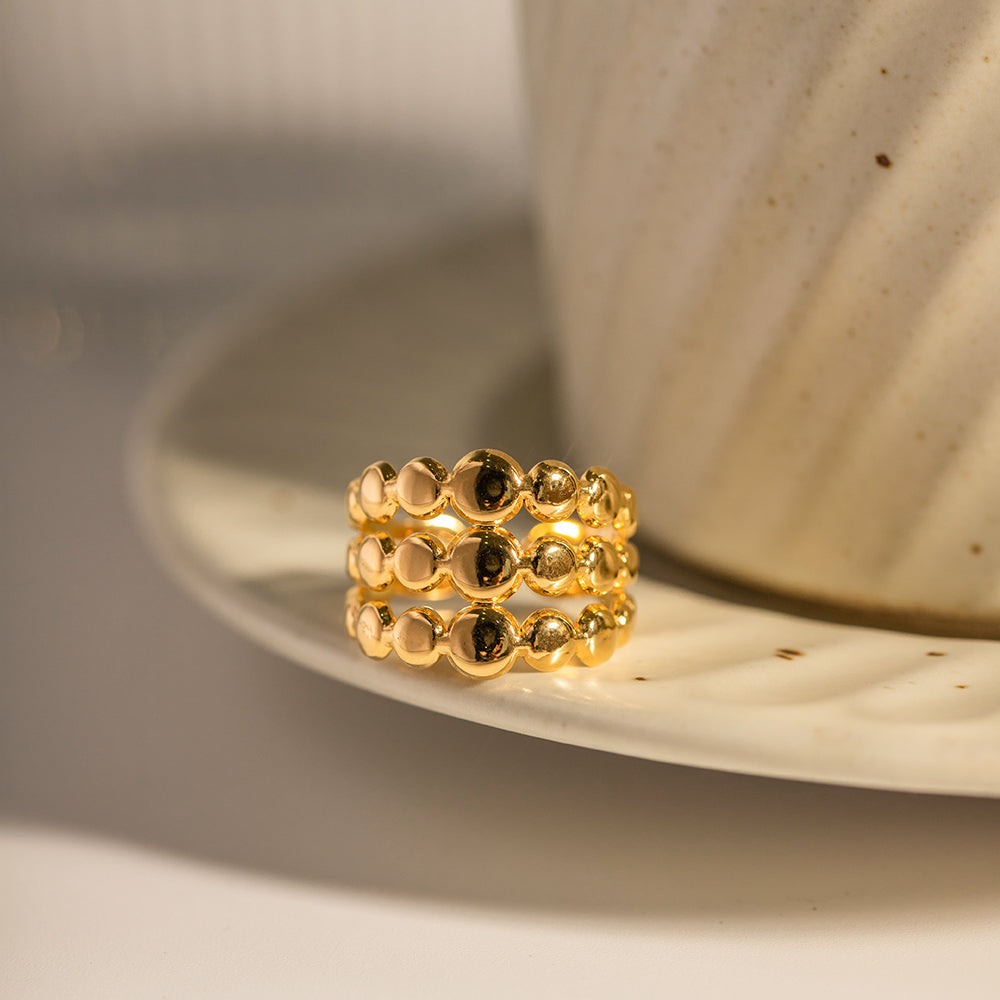Labyrinth Gold Ring