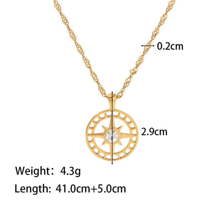 Starry Embrace Gold Necklace