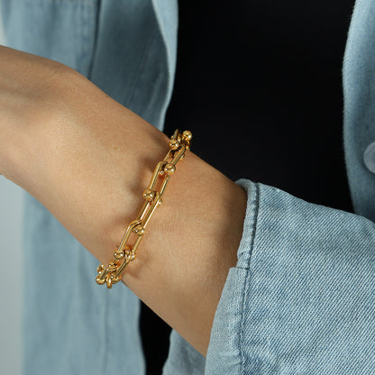 Linked Up Gold Loose Bracelet