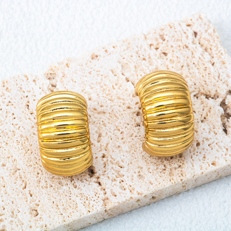 Chic Gold Hoops