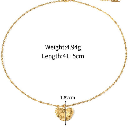 Golden Leaf Gold Necklace