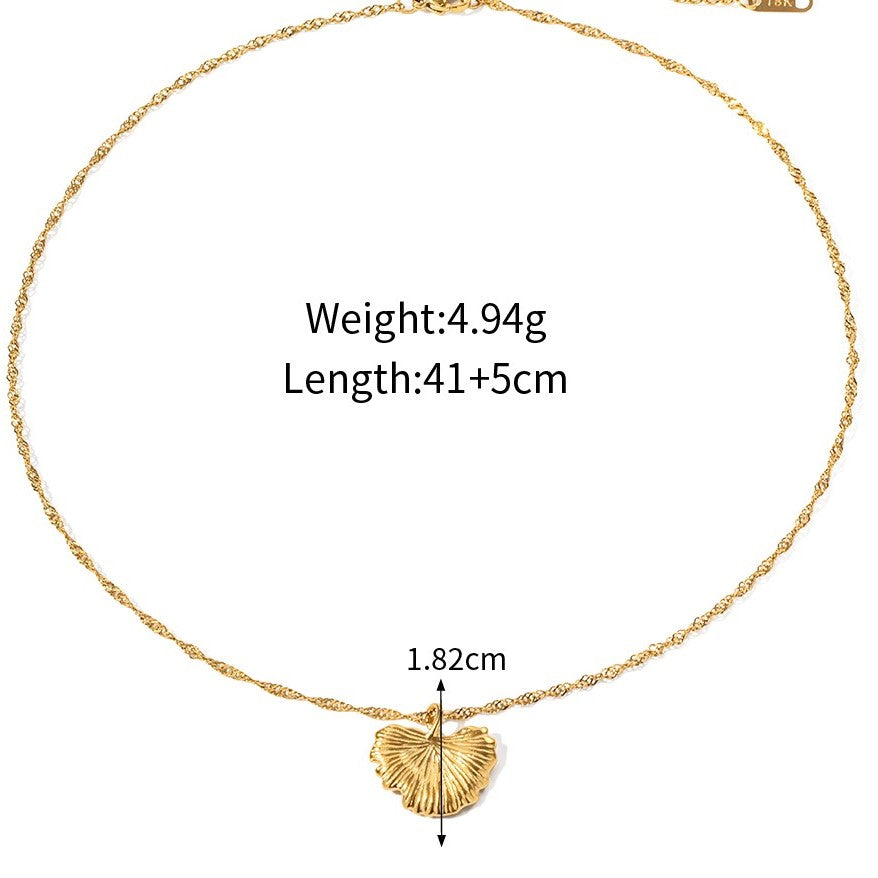 Golden Leaf Gold Necklace