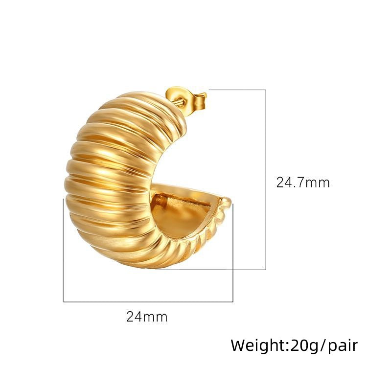 Chic Gold Hoops
