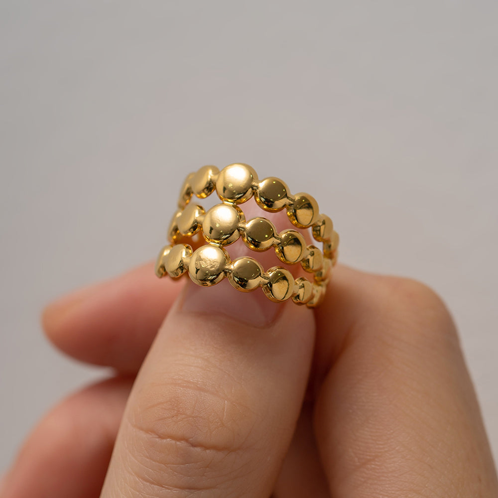 Labyrinth Gold Ring