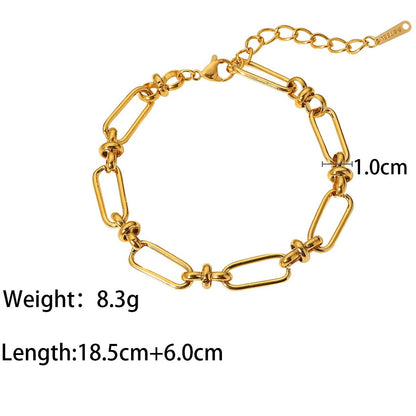 Safety Pin Chic - Gold Loose Bracelet