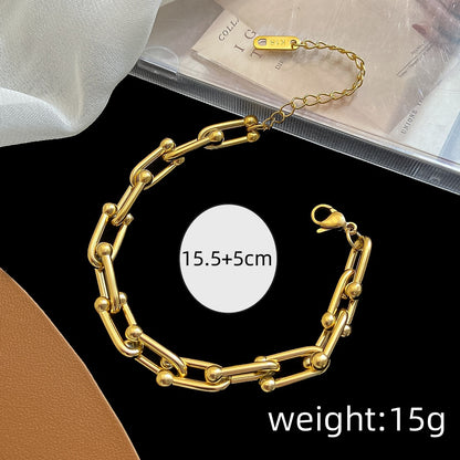 Linked Up Gold Loose Bracelet