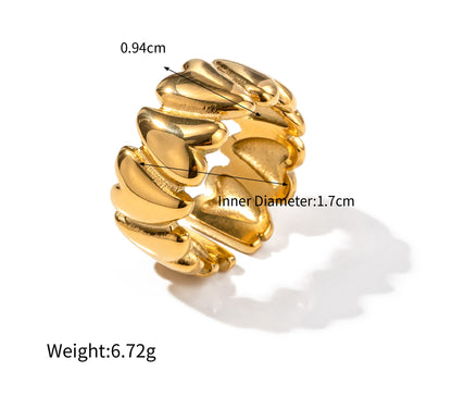 Hearts of Gold Ring