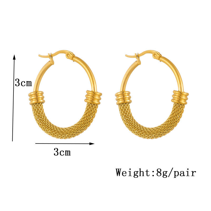 Golden Goddess Hoops