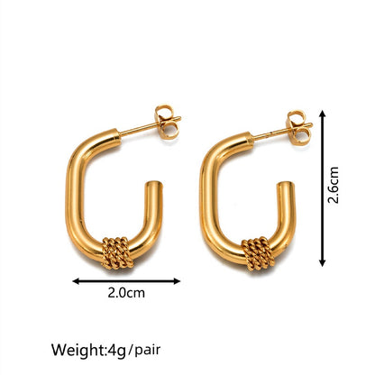 Chic Geo Gold Hoops