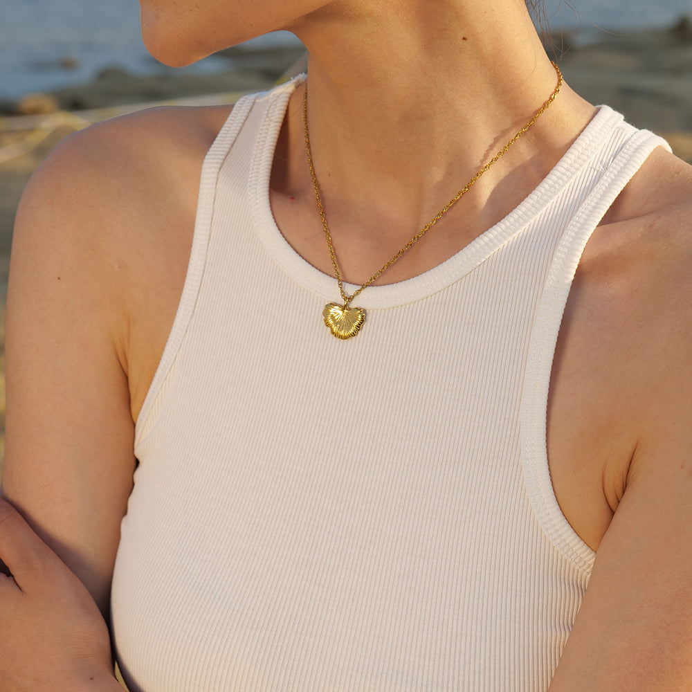 Golden Leaf Gold Necklace