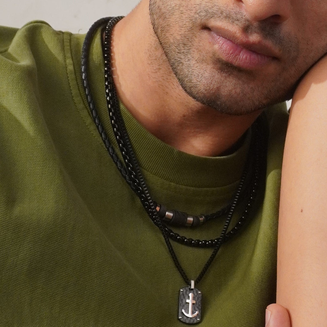 Mens Black Forge Neckchain