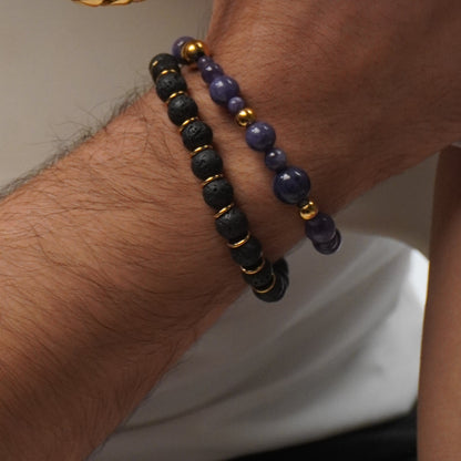 Cordierite Beads Bracelet