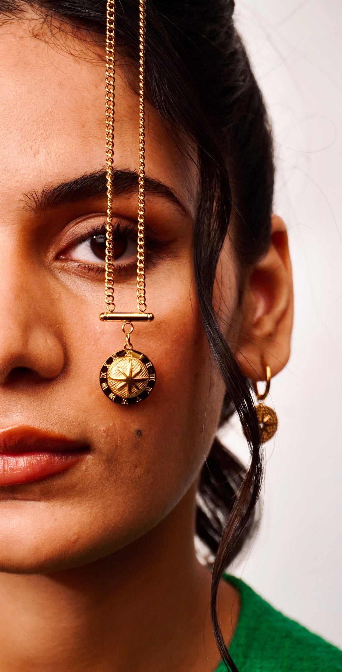 Gleaming Sundial Layered Necklace