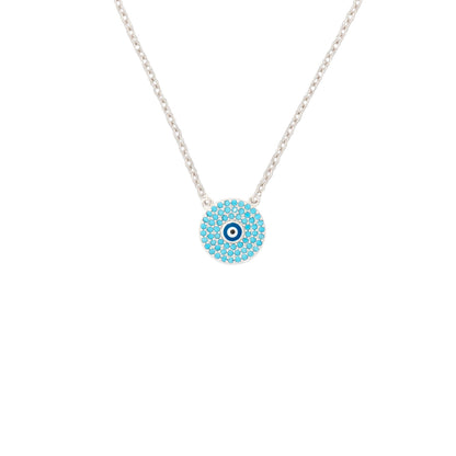 925 Silver Warding Evil Eye Necklace