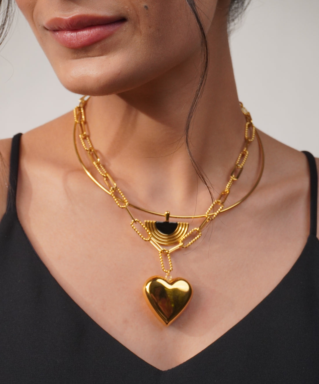 Heart of Havana Gold Necklace