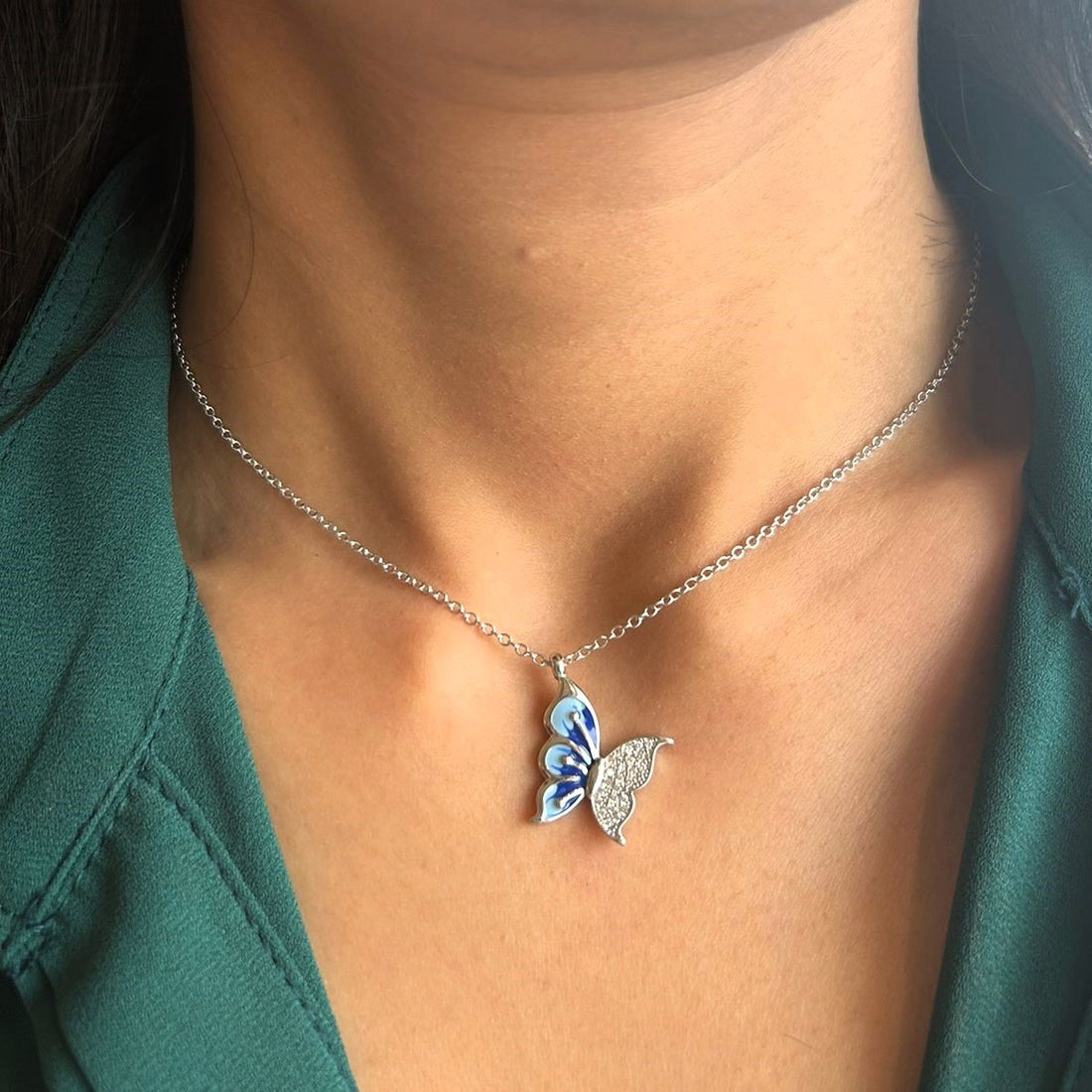 925 Silver Butterfly Necklace