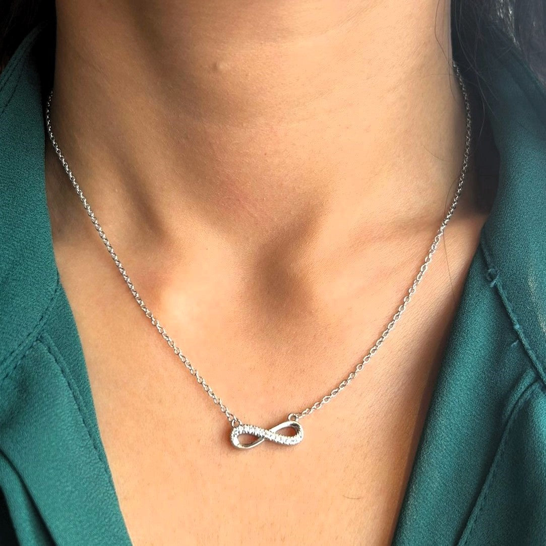 925 Silver Infinity Necklace
