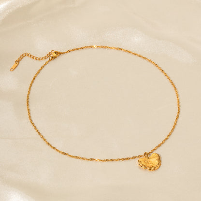 Golden Leaf Gold Necklace