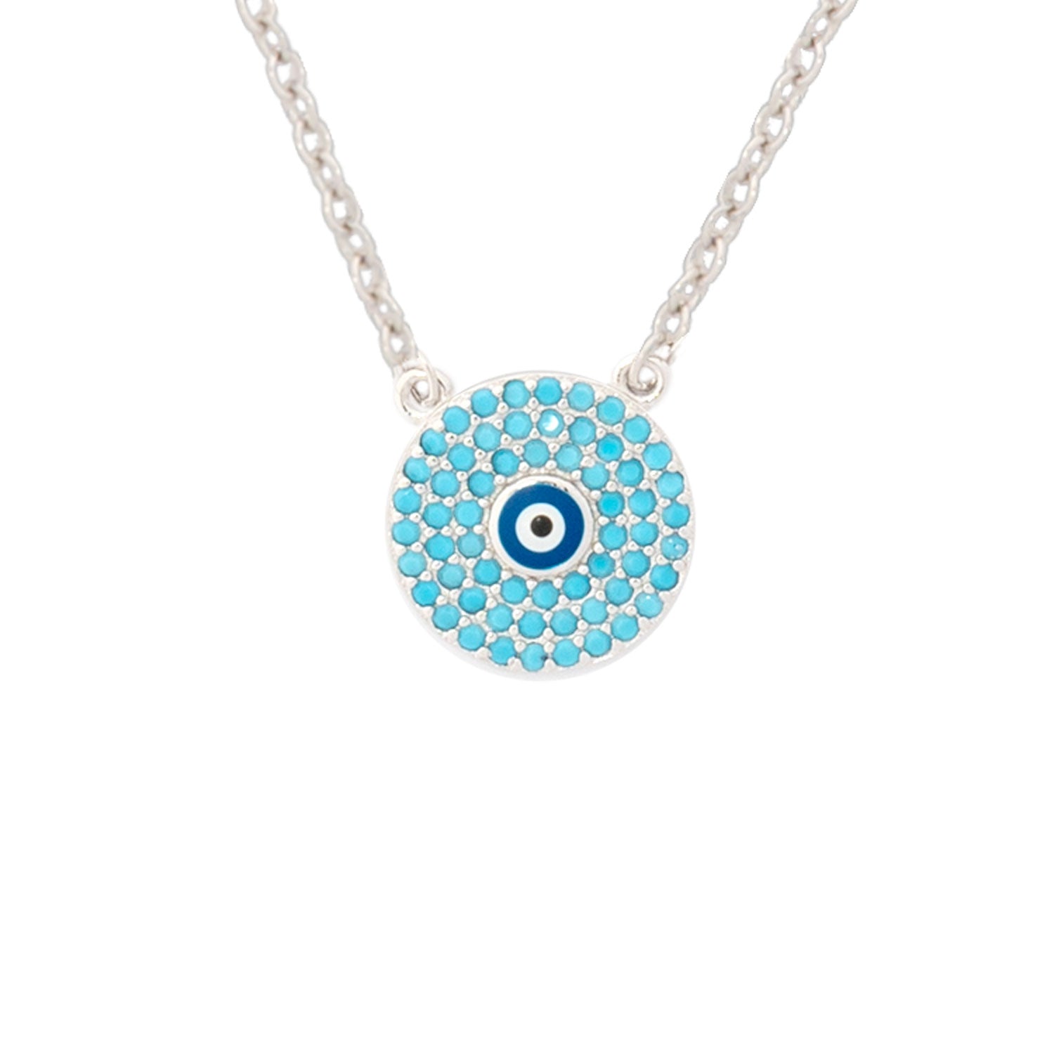 925 Silver Warding Evil Eye Necklace